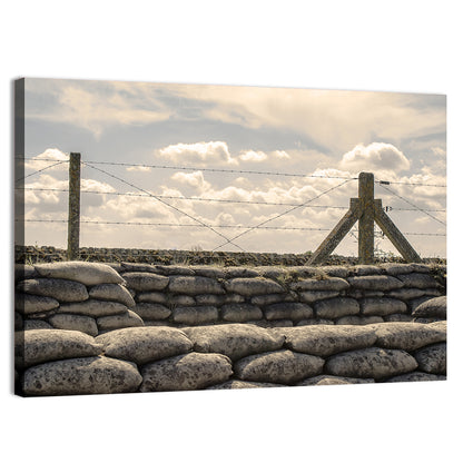 WWI Trenches Sandbags Wall Art