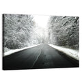 Glowing Winter Road Wall Art