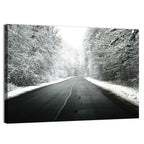 Glowing Winter Road Wall Art