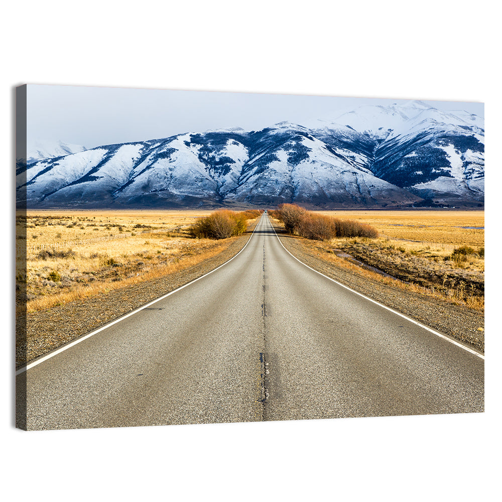 El Calafate Road with Snow Peaks Wall Art
