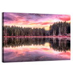 Sunrise Reflection at Forest Lake Wall Art