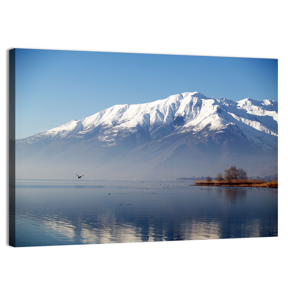 Lake Como Reflection Wall Art, canvas print, landscape