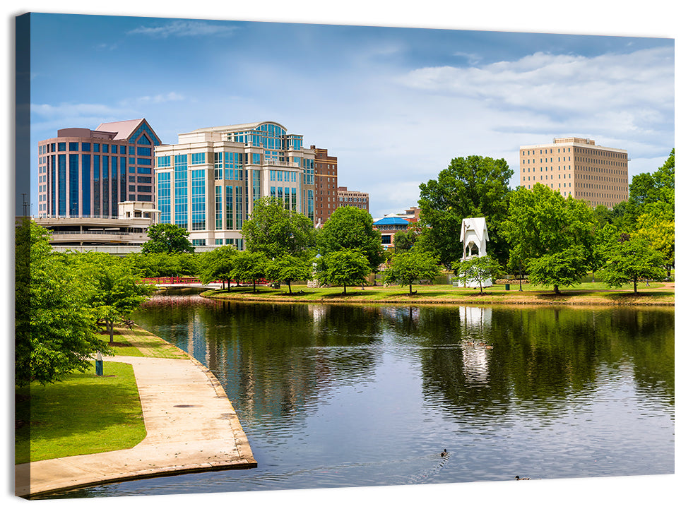 Big Spring Park Skyline, Huntsville Wall Art, canvas print, landscape