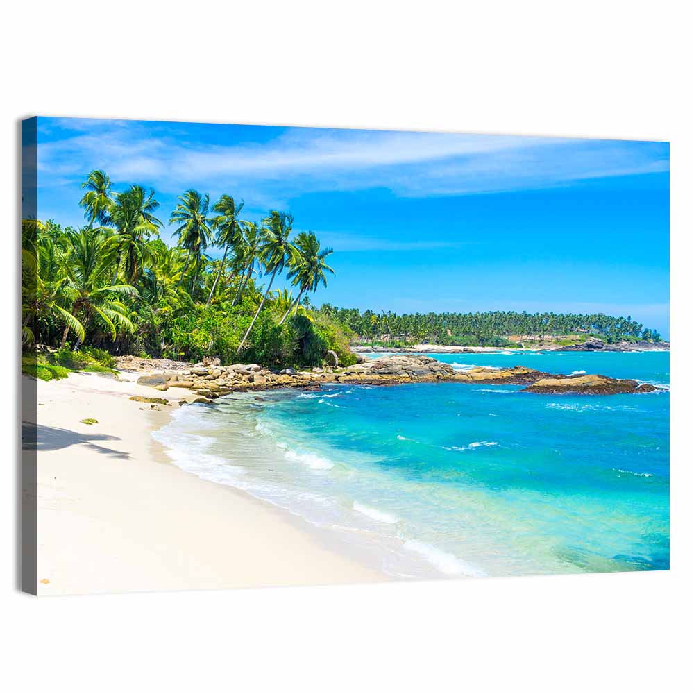 Sri Lanka Tropical Beach Wall Art
