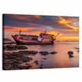 Shipwreck at Sunset Wall Art