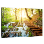 Plitvice Lakes Walkway Wall Art