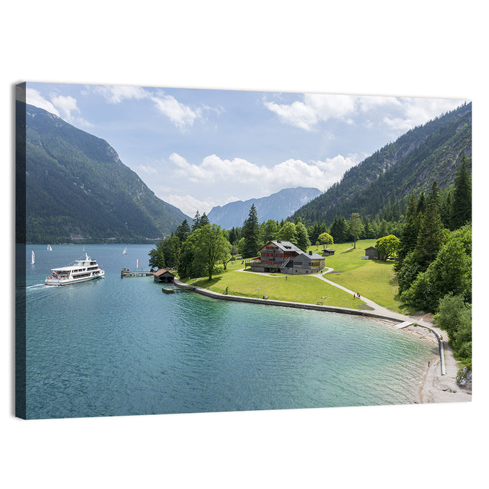 Achensee Summer View Wall Art as a canvas print