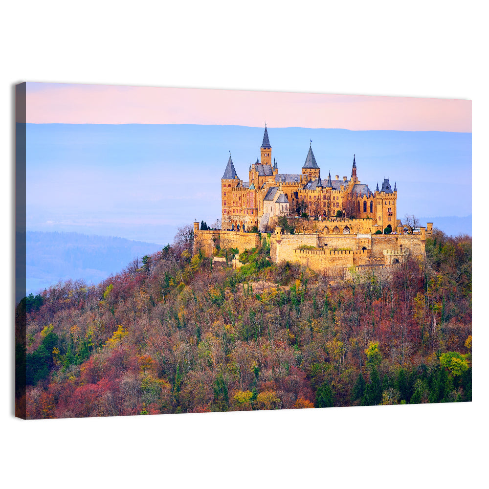Hohenzollern Castle at Sunset Wall Art