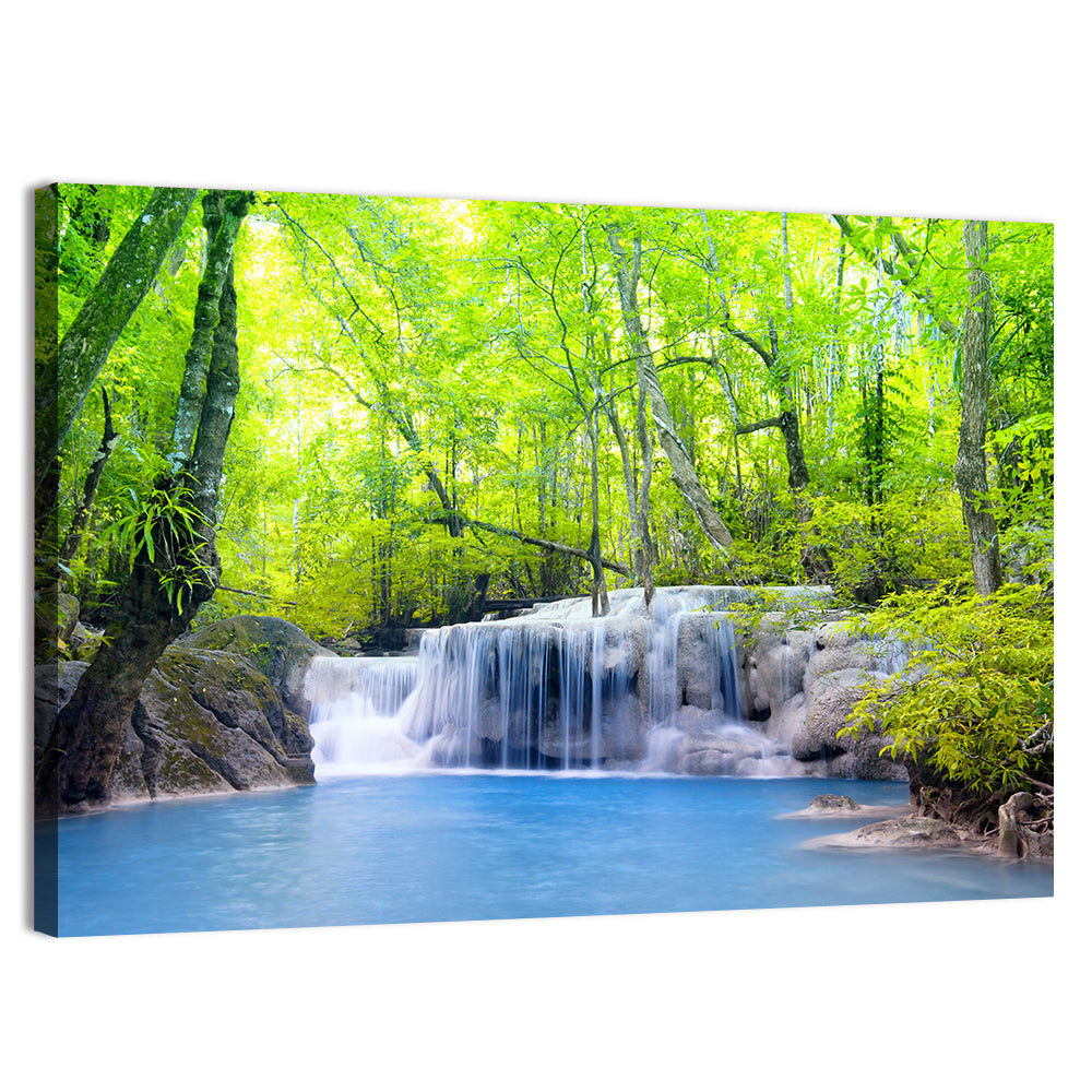 Erawan Falls, Kanchanaburi Wall Art, canvas print, landscape