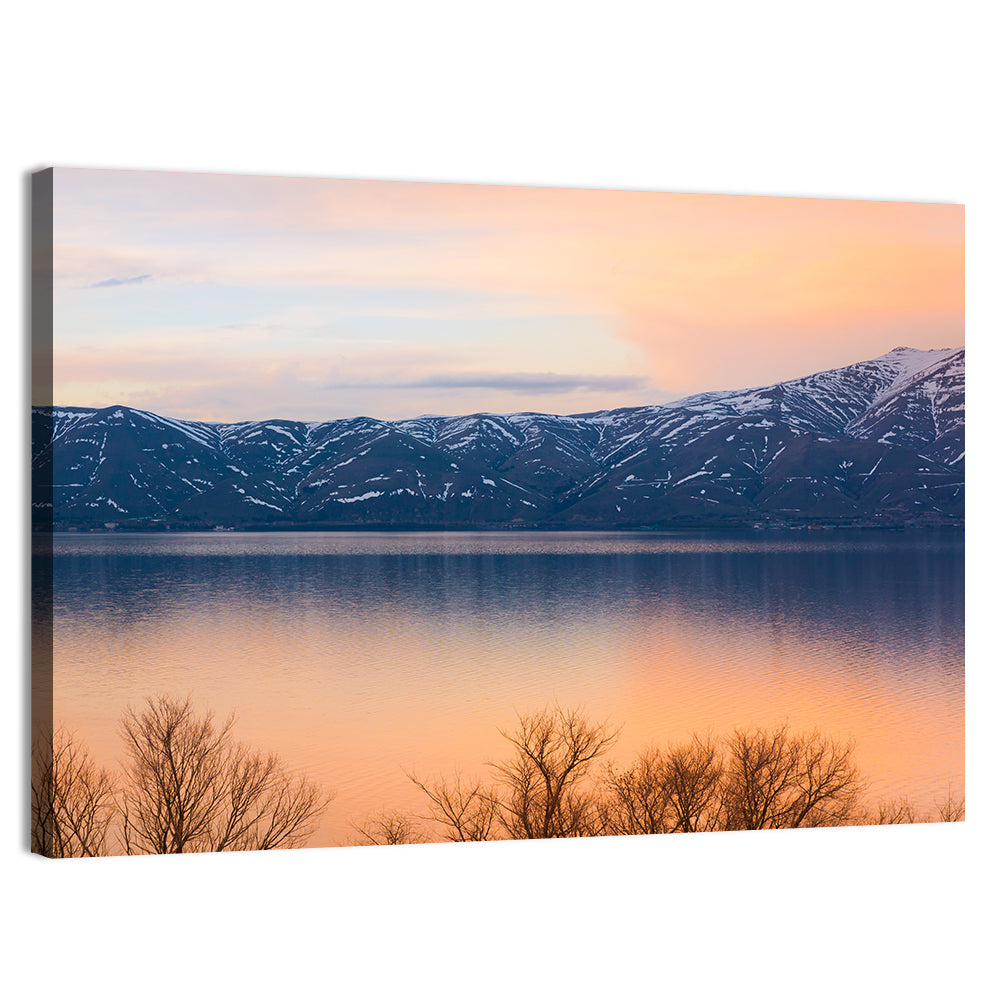 Lake Sevan Golden Dusk Wall Art