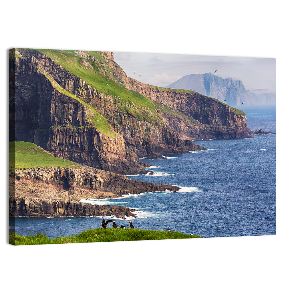 Mykines Cliffs, Faroe Islands Wall Art