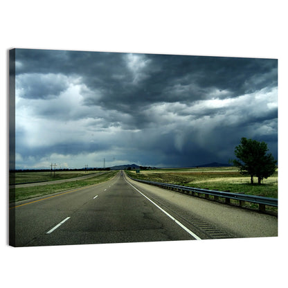 New Mexico Stormy Highway Wall Art