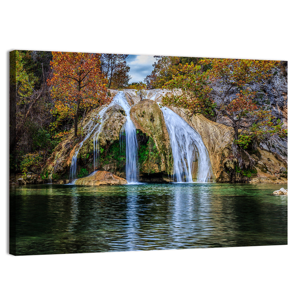 Turner Falls Waterfall Wall Art, canvas print, landscape