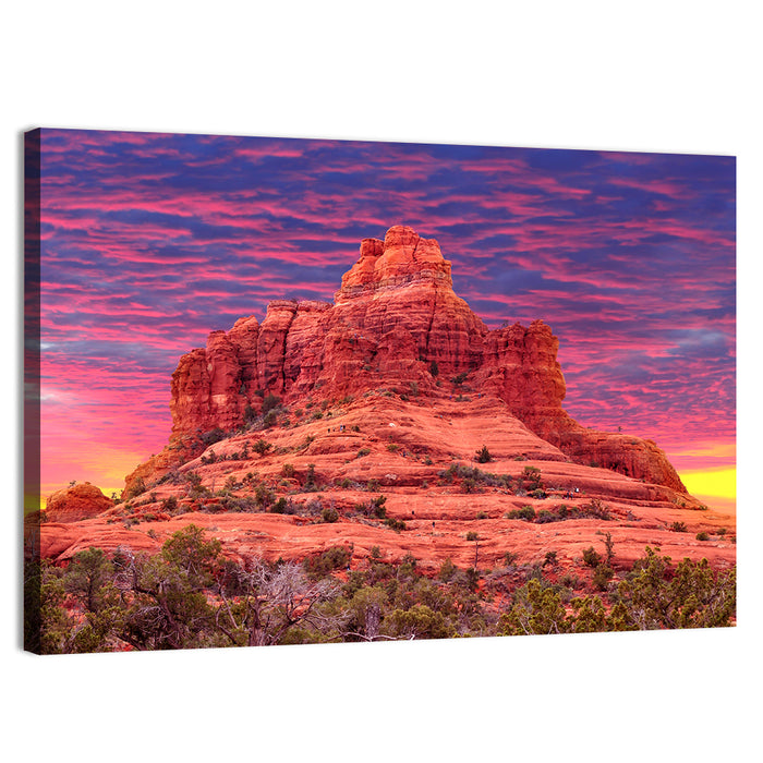 Bell Rock Sunset, Sedona Wall Art as a canvas print