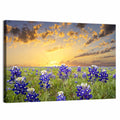 Bluebonnet Field at Sunset Wall Art