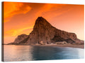 Rock of Gibraltar at Sunset Wall Art