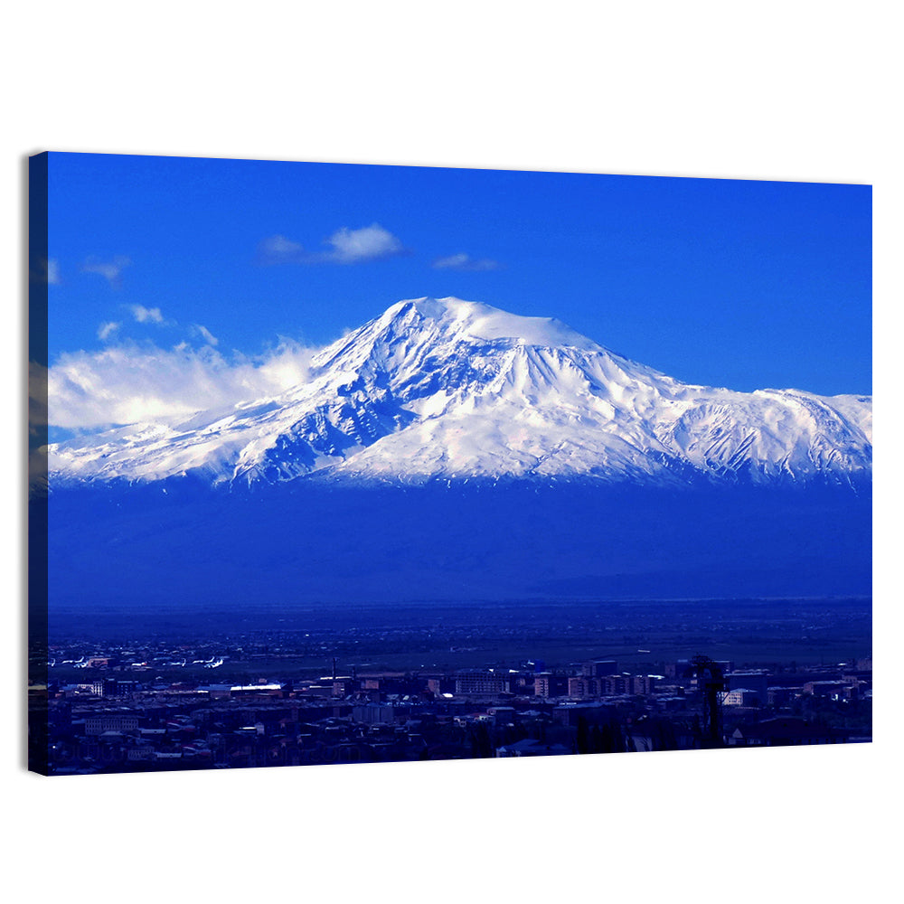 Mount Ararat Over Yerevan Wall Art, canvas print, landscape