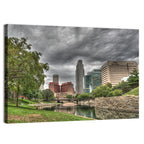 Omaha Skyline at Gene Leahy Mall Wall Art