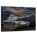 Tracked Tank at Sunset Wall Art
