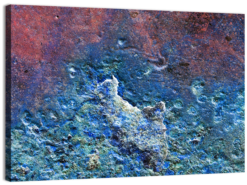 Weathered Metal Abstract Wall Art, canvas print, landscape