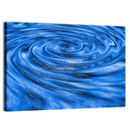 Azure Water Vortex Wall Art