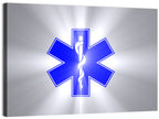 Star of Life with Rod of Asclepius Wall Art