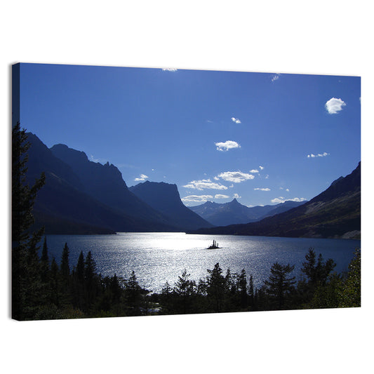 Montana Mountains Lake Wall Art