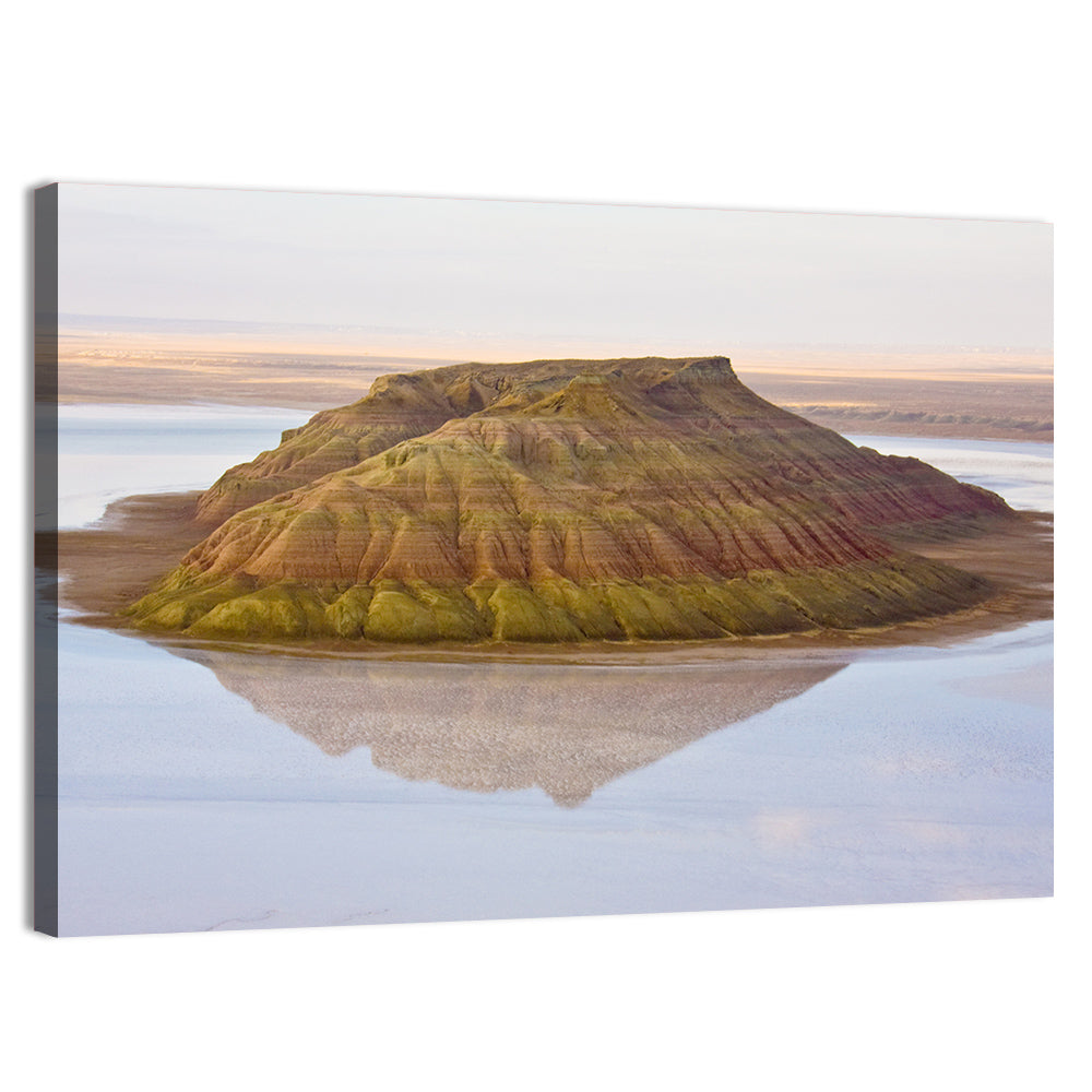 Salt Hill Reflection Wall Art, canvas print, landscape
