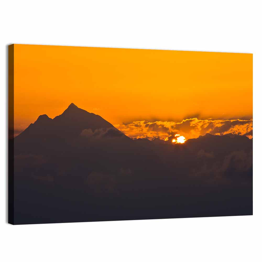 Athos Mountain Sunrise Wall Art, canvas print, landscape