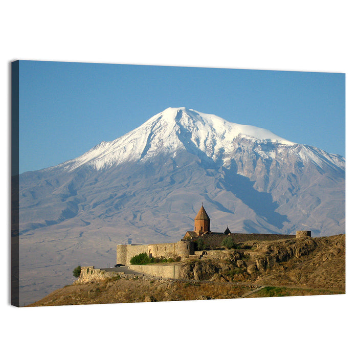 Khor Virap Monastery with Mount Ararat Wall Art as a canvas print