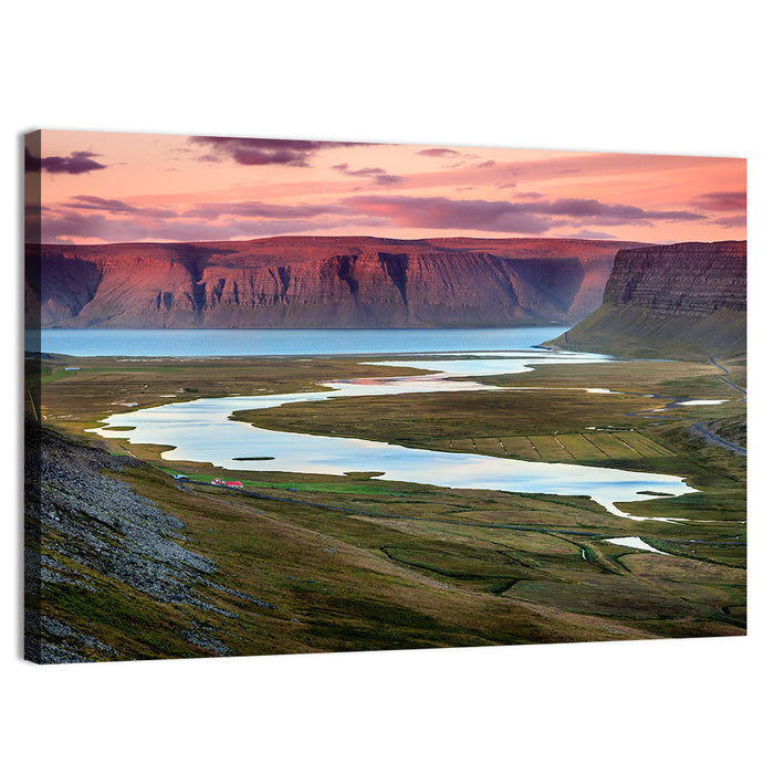 Westfjords Dusk, Iceland Wall Art as a canvas print