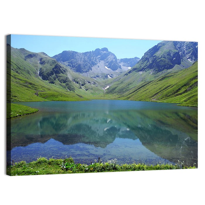 Urup Lake Reflection Wall Art as a canvas print