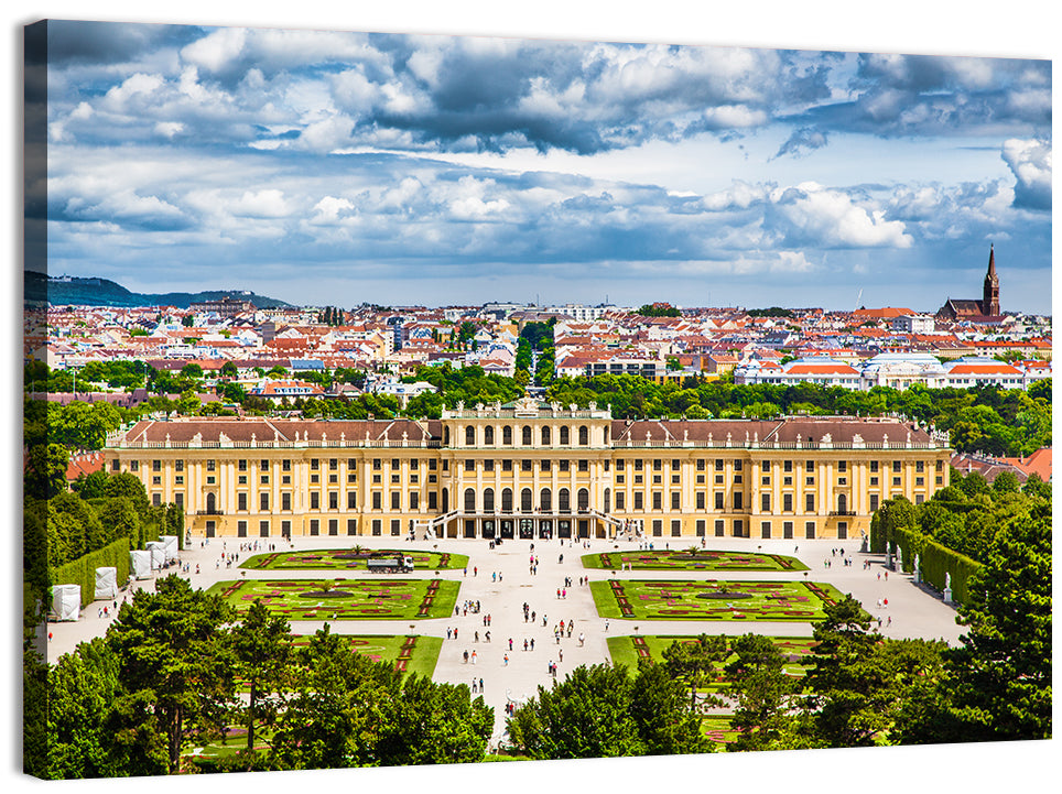 Schönbrunn Palace and Great Parterre Gardens Wall Art