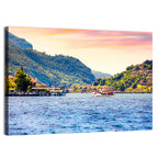 Lake Iseo Morning Harbor Wall Art