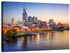 Nashville Skyline Over the Cumberland River Wall Art