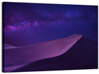 Lone Hiker Under the Milky Way Wall Art