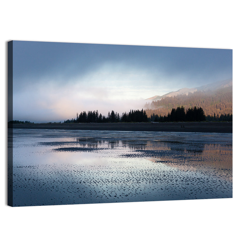 Lake Clark Foggy Shoreline Wall Art