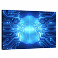 Digital Brain Circuit Wall Art