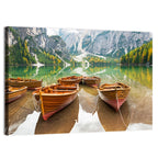 Rowboats on Lake Braies Wall Art