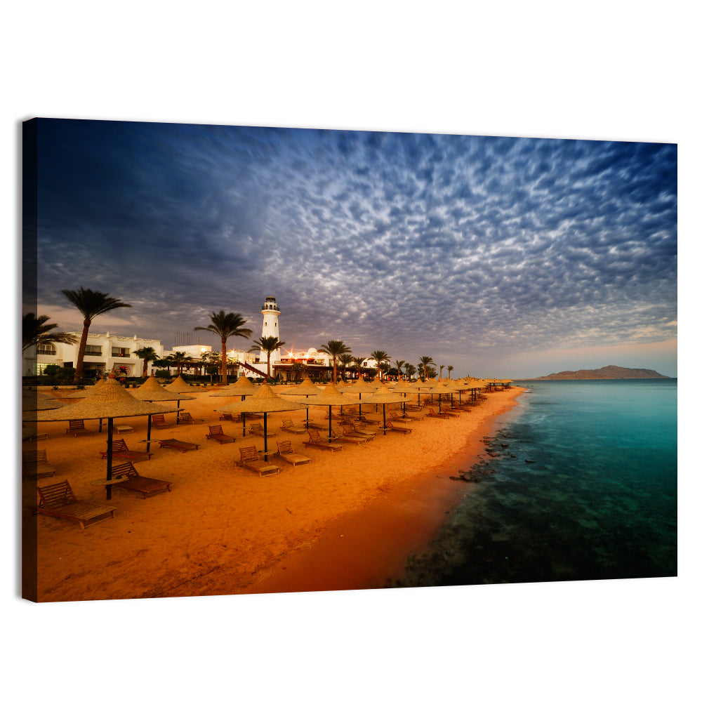 Sharm El Sheikh Beach at Dusk Wall Art