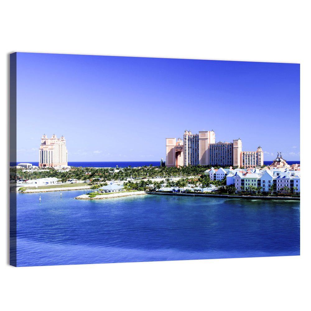 Atlantis Paradise Island View Wall Art, canvas print, landscape