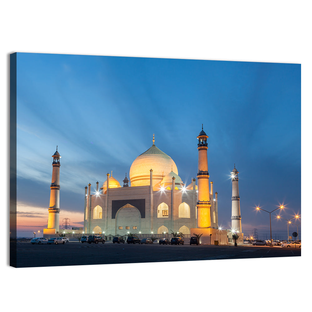 Siddiqa Fatima Zahra Mosque at Dusk Wall Art