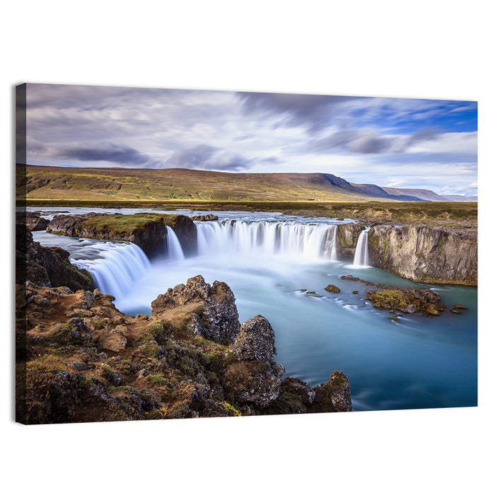 Goðafoss Waterfall, Iceland Wall Art as a canvas print