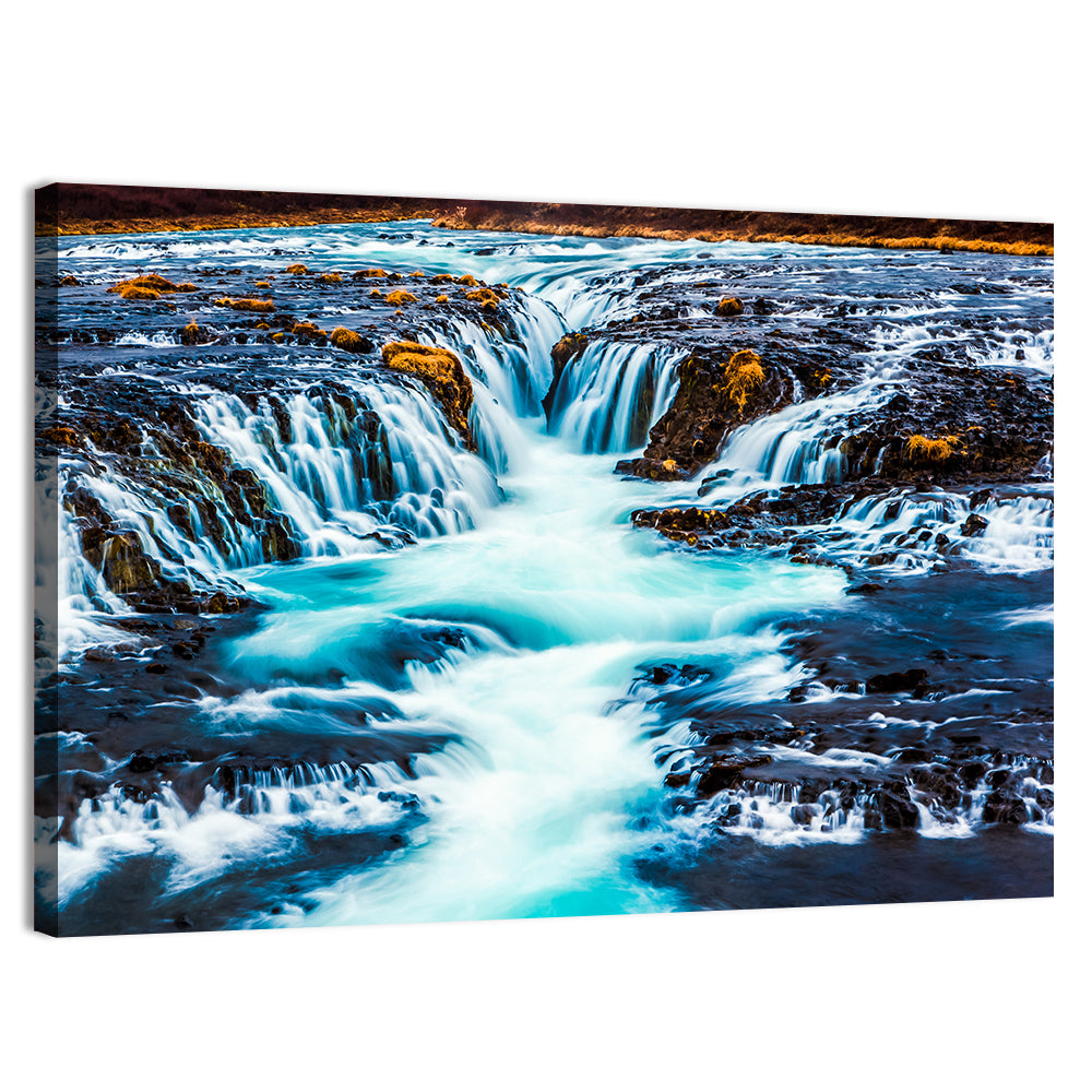Bruarfoss Multi Tier Waterfall Wall Art