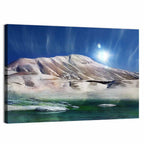 Sunburst Over Winter Mountain Wall Art
