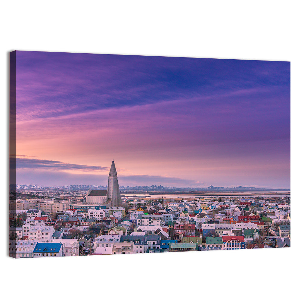 Reykjavik Dawn Wall Art