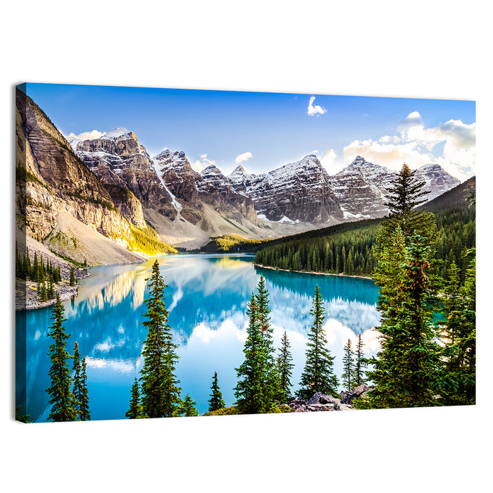 Moraine Lake Reflections Wall Art as a canvas print