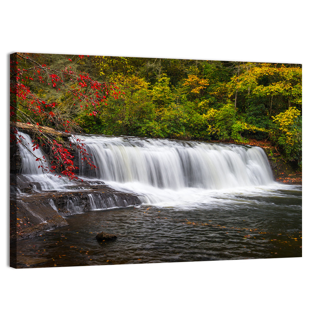 Blue Ridge Autumn Waterfall Wall Art