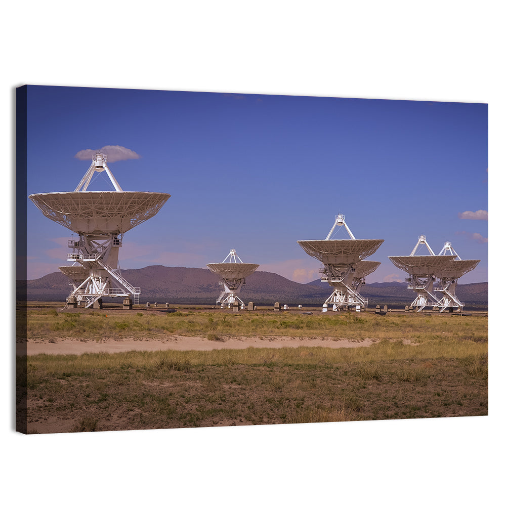 Very Large Array Radio Telescopes Wall Art, canvas print, landscape