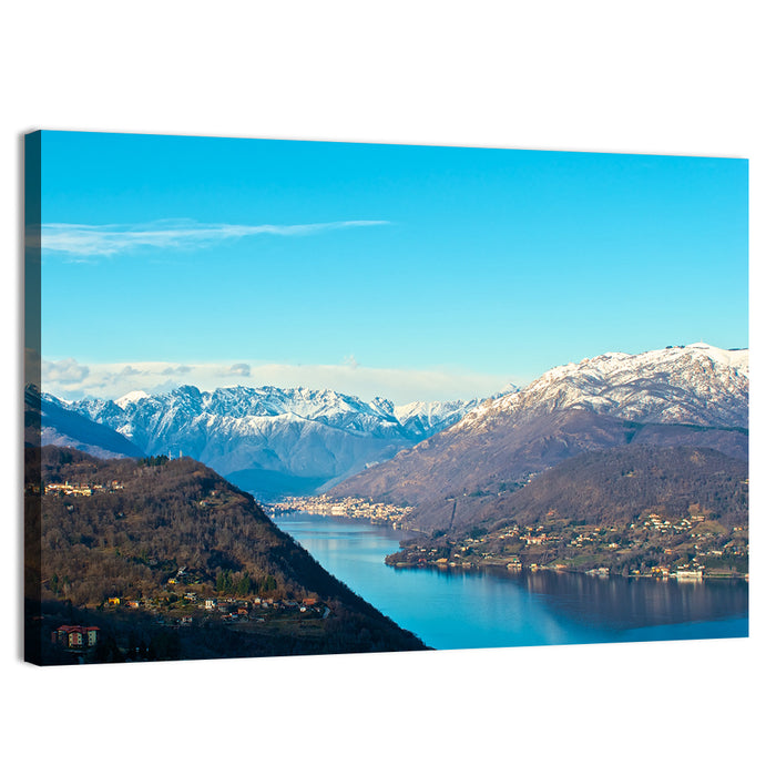 Lake Orta Mountain Reflection Wall Art as a canvas print